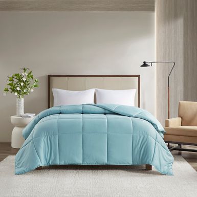 Teal Winfield 300 Thread Count Cotton Shell Luxury Down Alternative Comforter King/Cal King