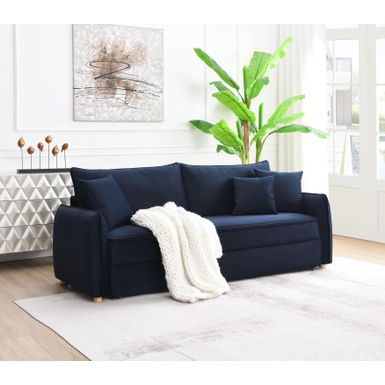 ACME Irina Sofa w/Sleeper in Blue Velvet