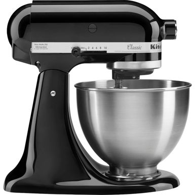 KitchenAid - Classic Series 4.5 Quart Tilt-Head Stand Mixer - K45SSOB - Onyx Black