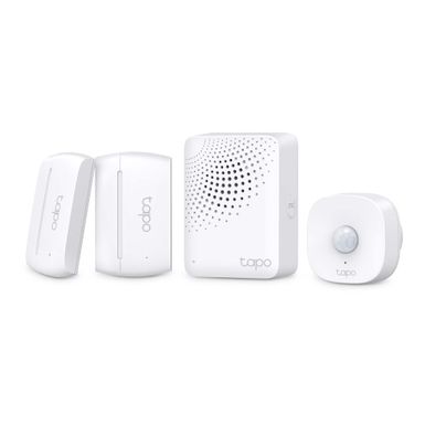 TP-Link - Tapo TTB10 Smart Sensor Starter Kit - Motion Detector, Contact Sensors, and Hub Included - White