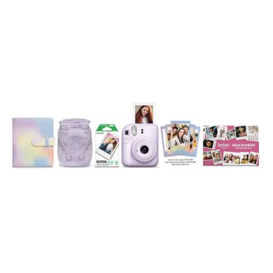 Fujifilm - INSTAX MINI 12 Holiday Bundle - Lilac Purple