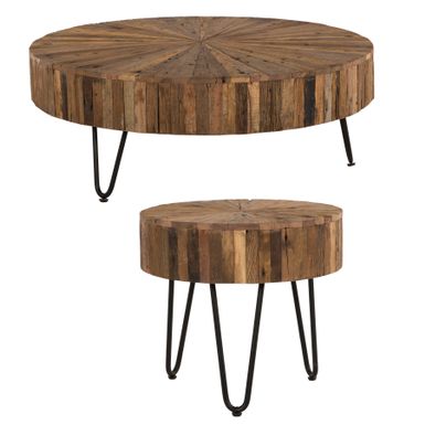 Sawyer Reclaimed Wood Coffee & End Table Set