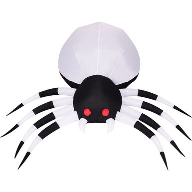 6-Ft. Wide Prelit Inflatable Spider with Disco Lights