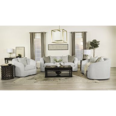 Rainn Upholstered Tight Back Sofa Latte