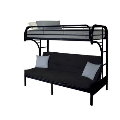 ACME Eclipse Futon Bunk Bed (T XL/Q), Black