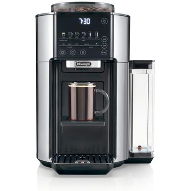 De'Longhi - TrueBrew Automatic Single-Serve Drip Coffee Maker with Built-In Grinder and Bean Extract Technology in Stainless Steel