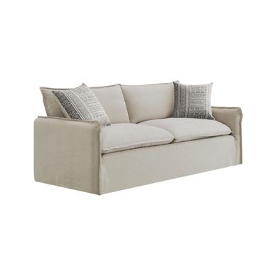 ACME Upendo Sofa w/2 Pillows, Beige Linen