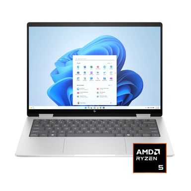 HP - Envy 2-in-1 14" 2K Touch-Screen Laptop - AMD Ryzen 5 - 16GB Memory - 512GB SSD - Glacier Silver