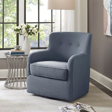 Blue Adele Swivel Chair