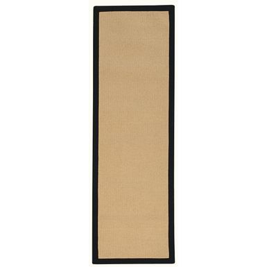 Abberly Sisal And Black 2.6X8 Area Rug