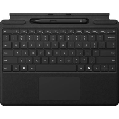 Microsoft - Surface Slim Pen (2nd Edition) and Pro Keyboard for Pro (11th Edition) Pro 9 and Pro 8 - Black