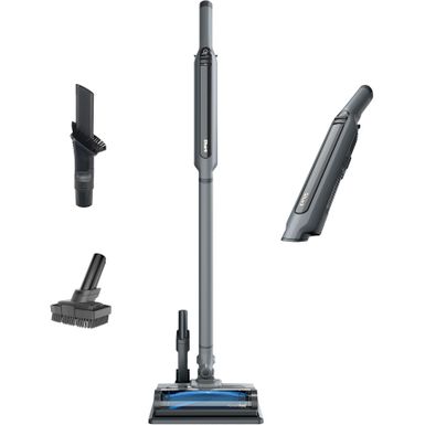 Shark - WANDVAC System Pet Ultra-Lightweight Cordless Stick Vacuum with PowerFins brushroll & Charging Dock - Steel Grey