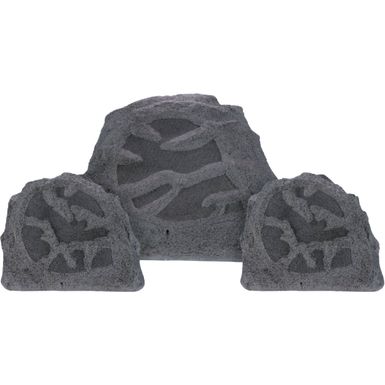 Sonance - MAGROCKS2.1 - Mag Series 2.1-Ch. Outdoor Rock Speaker System (Each) - Charcoal Gray Granite