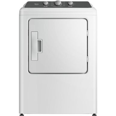 Midea - 7.0 CF Electric Dryer, Sensor Dry in White