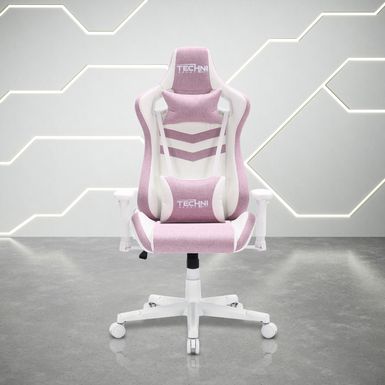 Ergonomic Pastel Gaming Chair, Pink