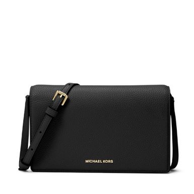 Michael Kors Jet Set Medium Flap Crossbody - Black