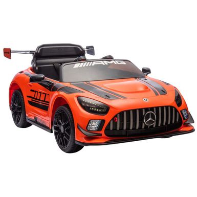 Hyper - Mercedes AMG GT3 12V Ride On - 3.5MPH Max Speed - Adult Remote Control - Front Rear Lights - Horn - Safety Belt - Orange