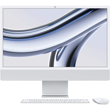 Apple - iMac 24 All-In-One - M3 chip - 8GB Memory - 256GB (Latest Model) - Silver