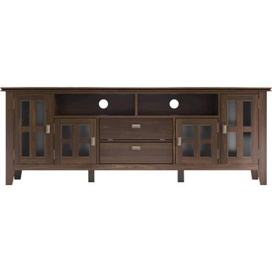 Simpli Home - Artisan Solid Wood 72 inch Wide Transitional TV Media Stand For TVs up to 80 inches - Tobacco Brown