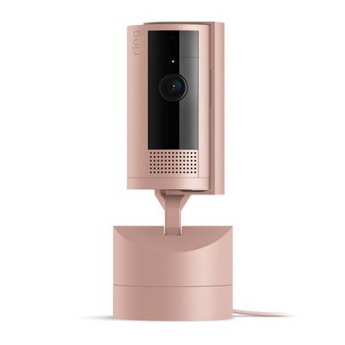 Ring - Pan-Tilt Indoor Security Cam with 360° Horizontal Pan Coverage, Live View & Two-Way Talk, and HD Video - Blush