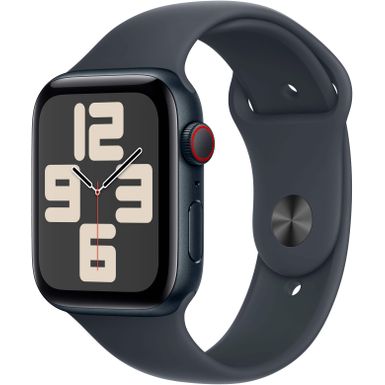 Apple Watch SE (GPS+Cellular) 44mm Aluminum Case with Midnight Sport Band - M/L - Midnight