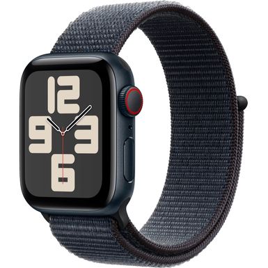 Apple Watch SE 2nd Generation (GPS+Cellular) 40mm Aluminum Case with Ink Sport Loop - Midnight - (2024)