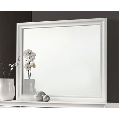 Barzini Rectangle Dresser Mirror White