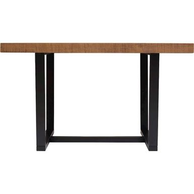 Walker Edison - Rectangular Rustic Solid Pine Wood Table - Rustic Oak