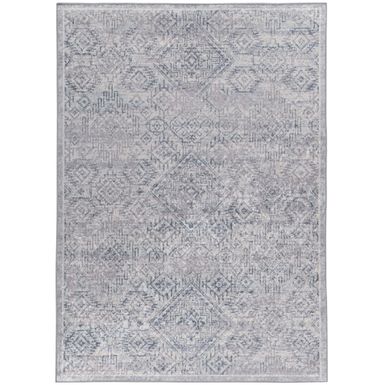 Hutchens Gray And Blue 5X7 Area Rug