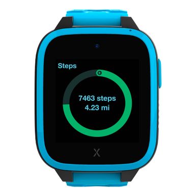 Xplora - Kids' X3GO3 (GPS + Cellular) Smart Watch 42mm Calls, Messages, SOS, GPS Tracker, Camera, Step Counter, SIM Card - Blue