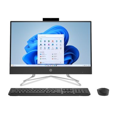 HP 22-dd0153w 21.5" FHD All-In-One Intel Pentium Silver J5040 2.0GHz 8GB RAM 128GB SSD Windows 11 Home S Mode Black(Refurbished)