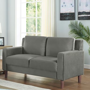 Contemporary Loveseat in Gray