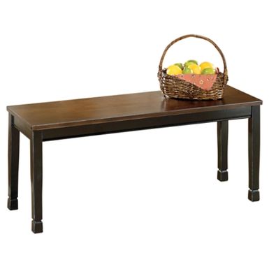 Black/Brown Owingsville Large Dining Room Bench