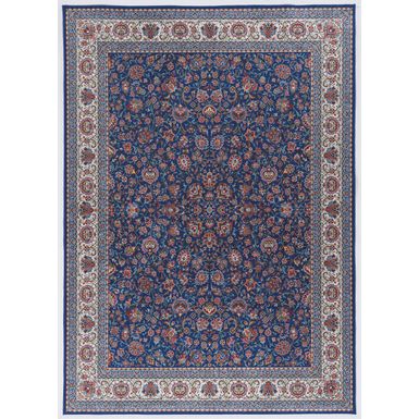 Hiolair Blue And Ivory 5X7 Area Rug