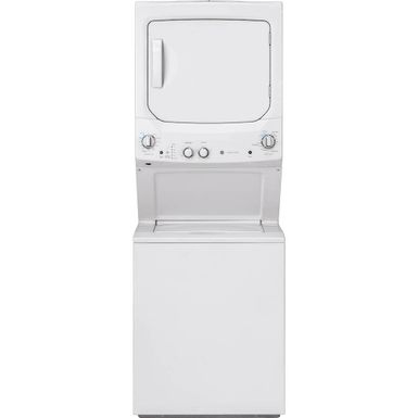 GE - 3.8 Cu. Ft. Top Load Washer and 5.9 Cu. Ft. Electric Dryer Laundry Center - White