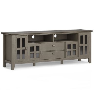 Simpli Home - Artisan 72 inch TV Media Stand - Farmhouse Grey