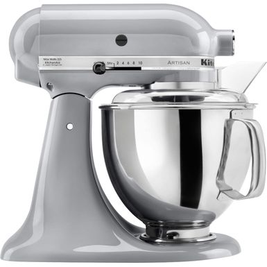 KitchenAid - Artisan Series 5 Quart Tilt-Head Stand Mixer - KSM150PSMC - Metallic Chrome