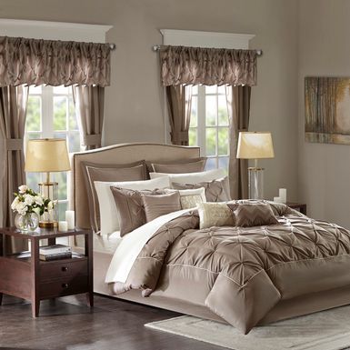 Taupe Joella 24 Piece Room in a Bag King