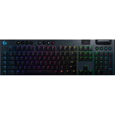 Logitech - G915 LIGHTSPEED Full-size Wireless Mechanical GL Clicky Switch Gaming Keyboard with RGB Backlighting - Black