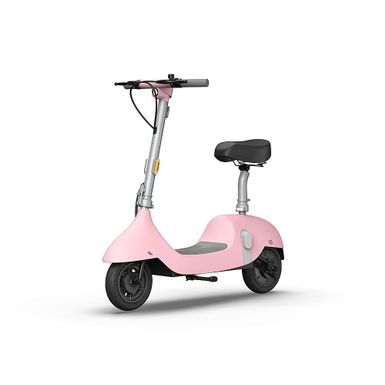 OKAI - Ceetle Pro Electric Scooter with Foldable Seat w/35 Miles Operating Range & 15.5mph Max Speed - Pink