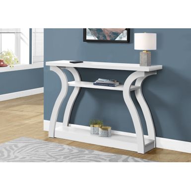 Accent Table/ Console/ Entryway/ Narrow/ Sofa/ Living Room/ Bedroom/ Laminate/ White/ Contemporary/ Modern