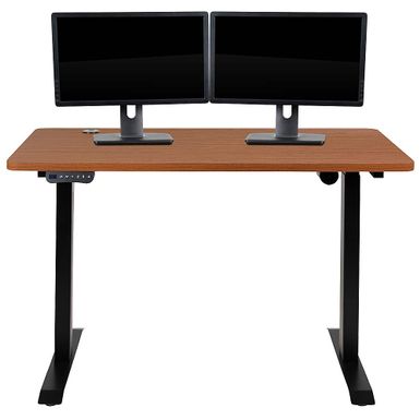 Alamont Home - Tanner Rectangle Modern Engineered Wood Home Office Desk - Mahogany