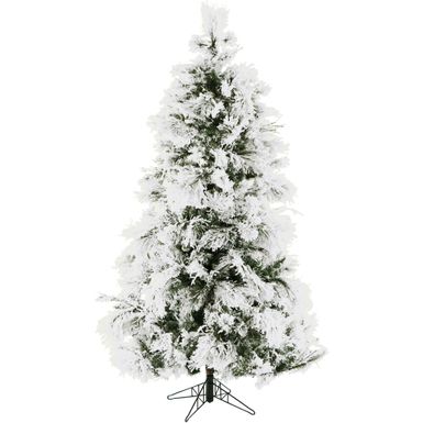 Christmas Time 5.0' Frosted Fir, Snowy Christmas Tree, No Lights