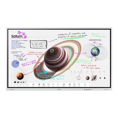 Samsung Advanced Digital Whiteboard WM85B WMB Series - 85 LED-backlit LCD display - 4K - for digital signage / interactive communication