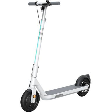 OKAI - Neon Lite Foldable Electric Scooter w/ 18.6 Miles Max Operating Range 15.5 mph Max Speed - White