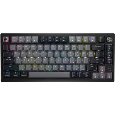 CORSAIR - K65 PLUS WIRELESS 75 RGB Mechanical Pre-Lubricated MLX Red Linear Switch Gaming Keyboard with Hot-Swappable Switches - Black/Gray