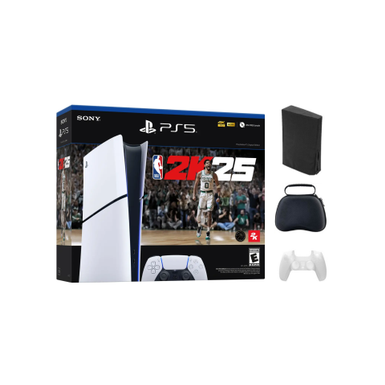 Sony - PlayStation 5 Slim Console Digital Edition - NBA 2K25 Bundle With Accessories - Black