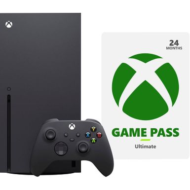 Microsoft - Xbox Series X 1TB with 24 months of Xbox Game Pass Ultimate Bundle - Black