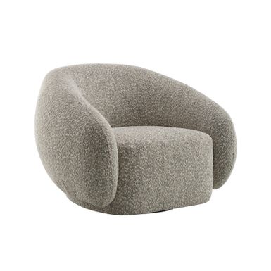 ACME Isabel Chair w/Swivel, 2-Tone Brown Boucle