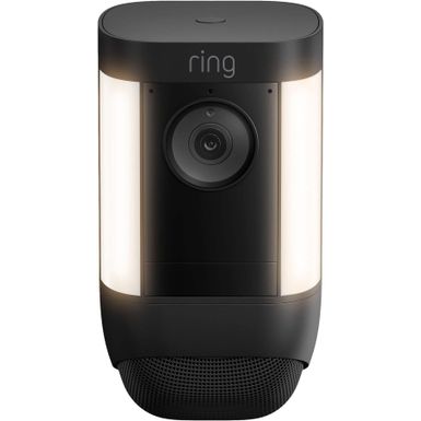 Ring - Spotlight Cam Pro Outdoor Wireless 1080p Battery Surveillance Camera - Black